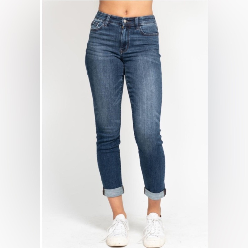 NWT Judy Blue Cuffed Slim Fit Jeans - 18W